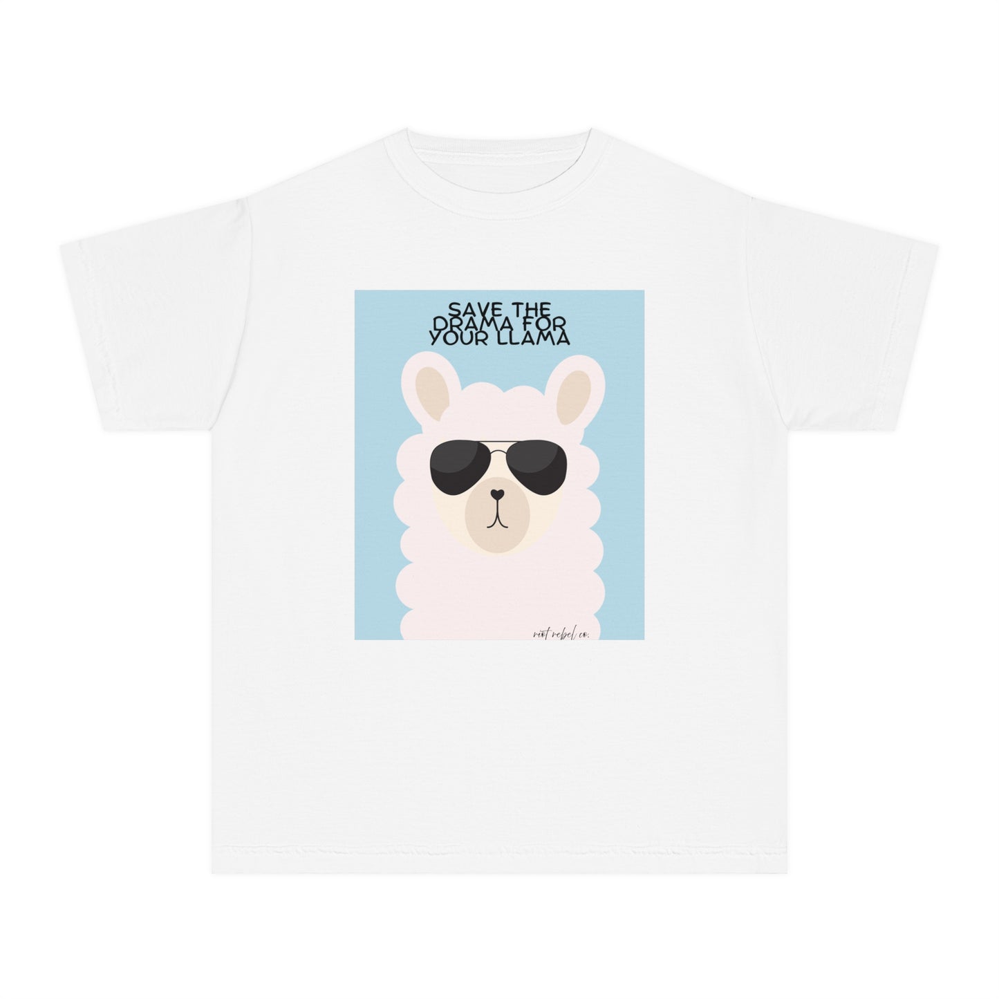 Youth Midweight Tee - Save the Drama for Your Llama