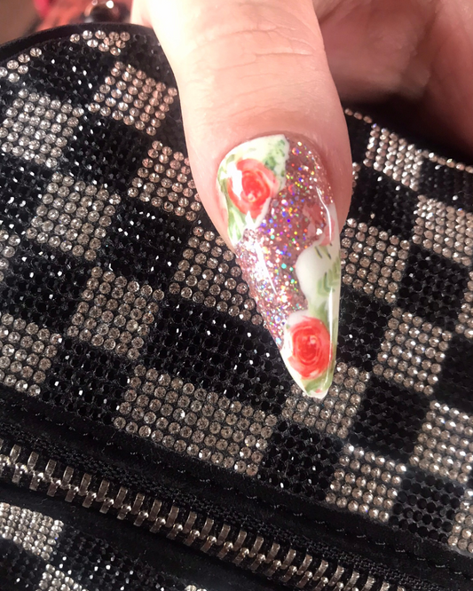 Retro Marilyn Manroe And Audrey Hepburn Press On Nails