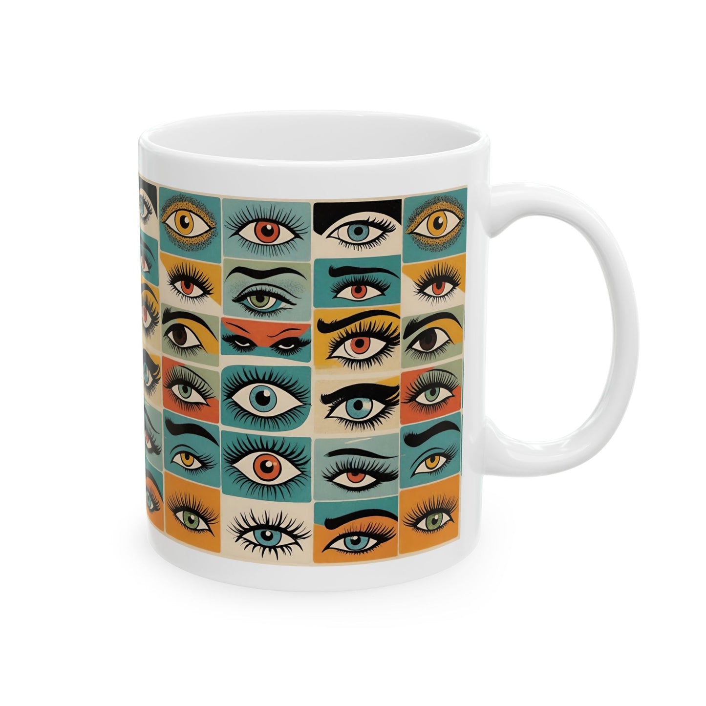 Artistic Eye Pattern Ceramic Mug