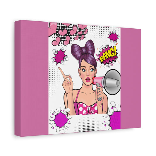Pop Art Canvas Wall Art - Bold 'BANG!' Design