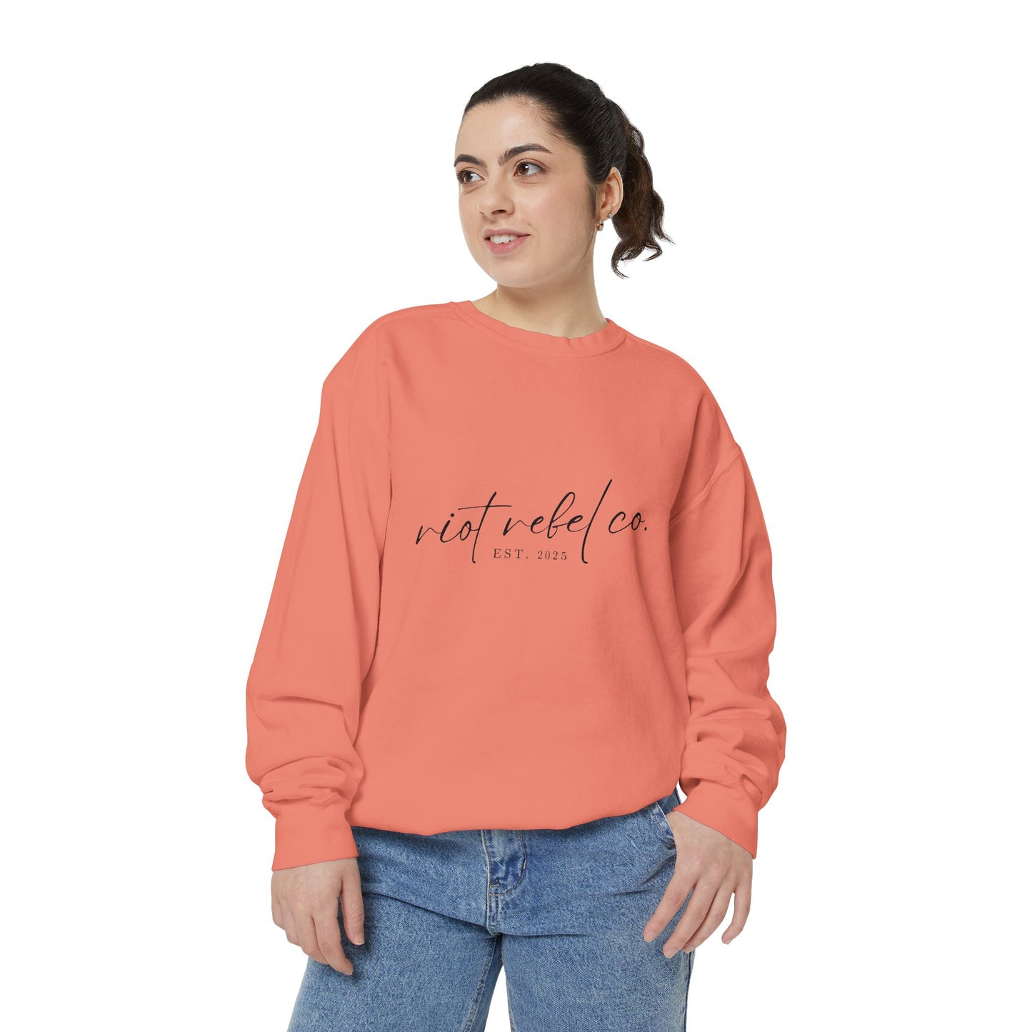 Unisex Garment-Dyed Sweatshirt - Riot Rebel Co. 2025 Edition