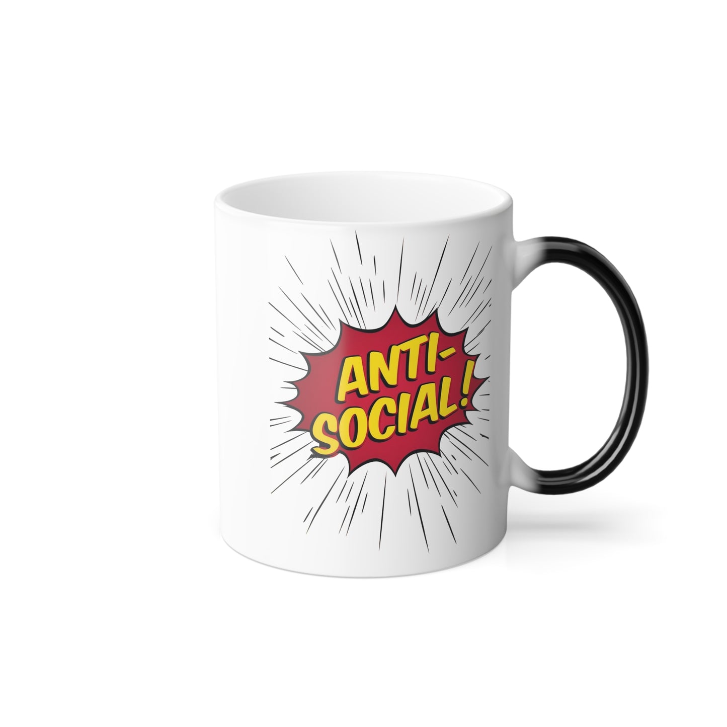 Color Morphing Mug -"Anti-Social"