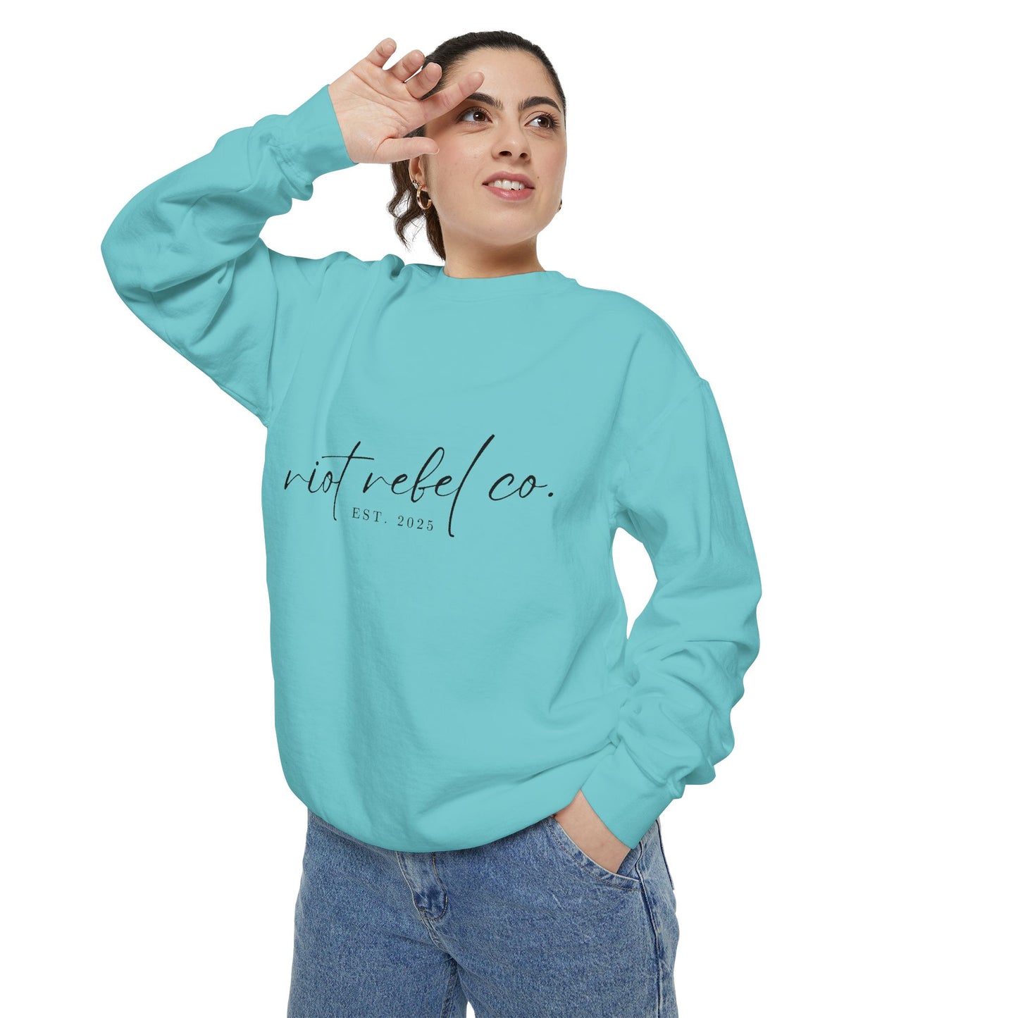 Unisex Garment-Dyed Sweatshirt - Riot Rebel Co. 2025 Edition