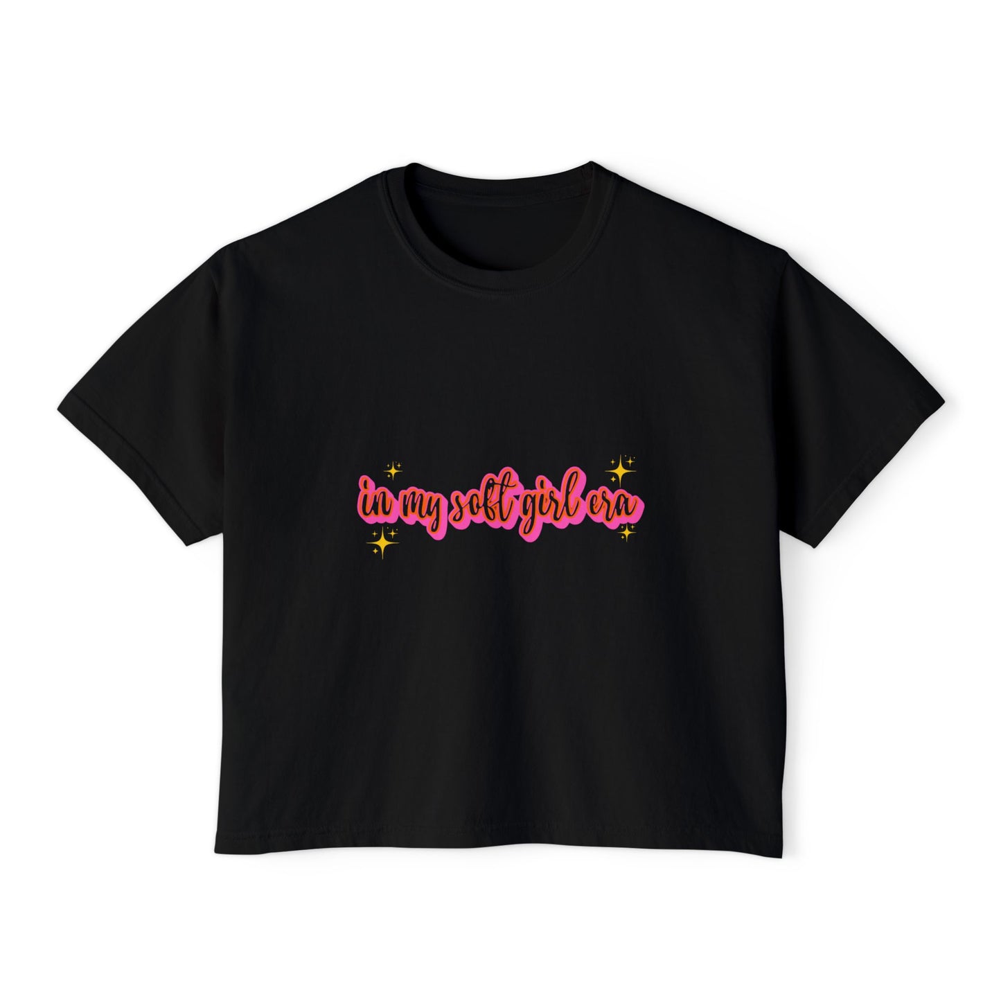 Women's Boxy Tee - 'In My Soft Girl Era' Casual Top