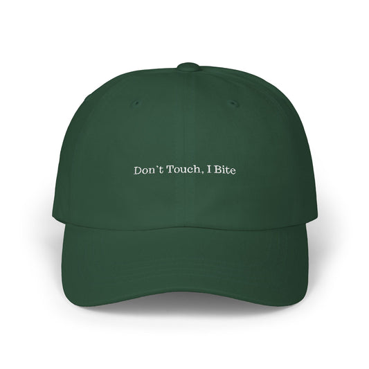 Funny Dad Cap - "Don't Touch, I Bite"