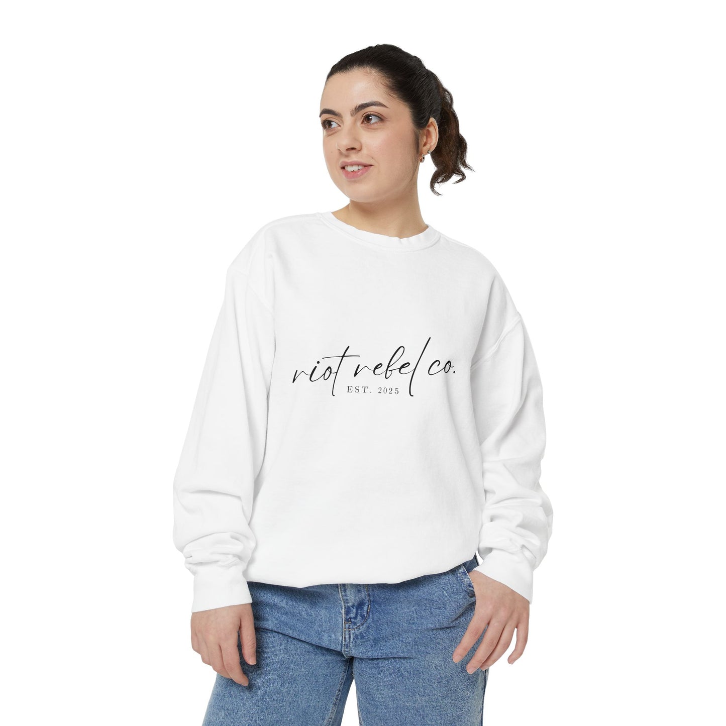 Unisex Garment-Dyed Sweatshirt - Riot Rebel Co. 2025 Edition