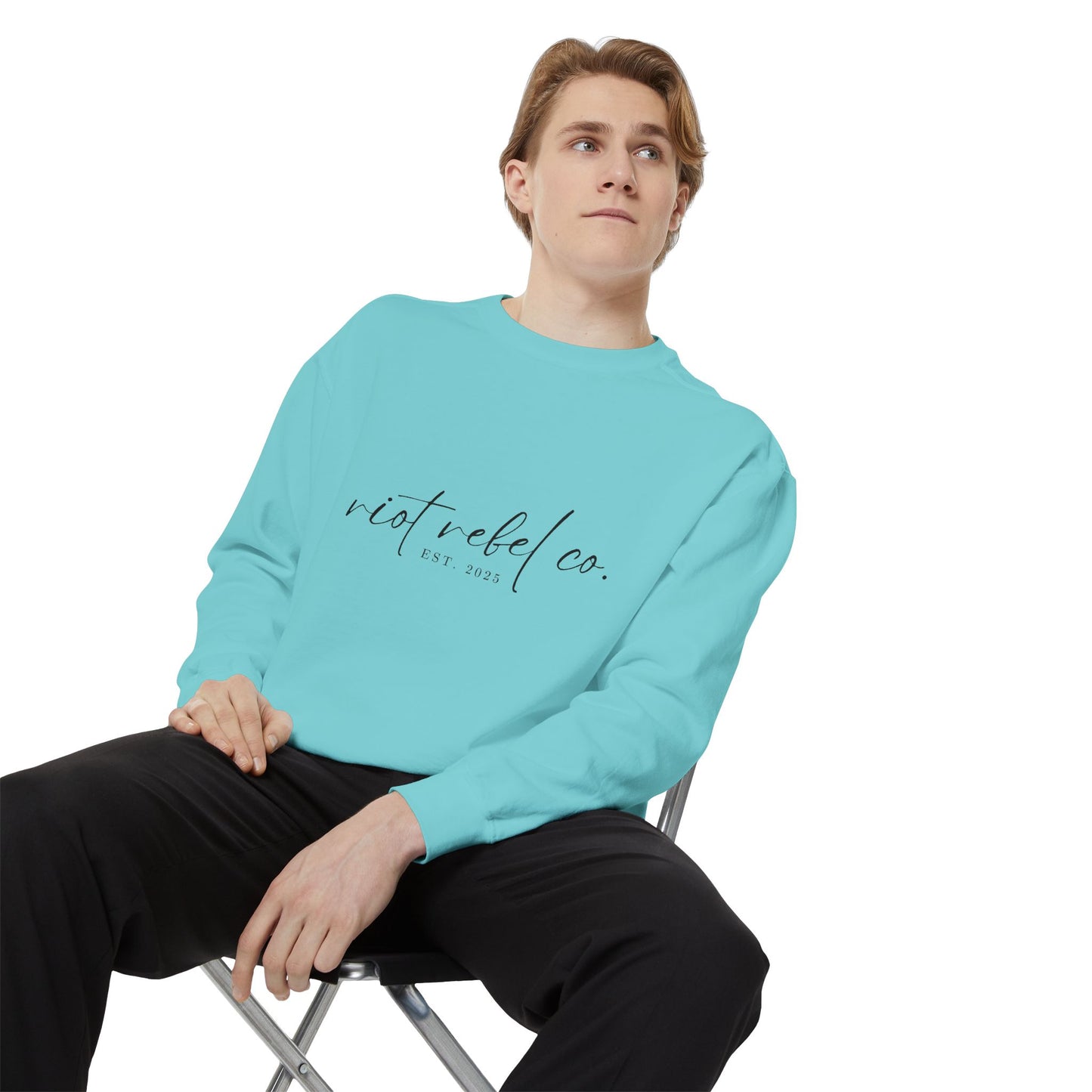 Unisex Garment-Dyed Sweatshirt - Riot Rebel Co. 2025 Edition
