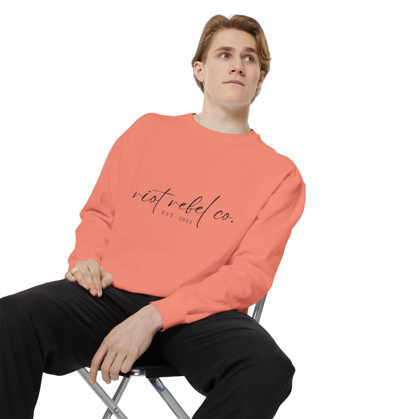 Unisex Garment-Dyed Sweatshirt - Riot Rebel Co. 2025 Edition