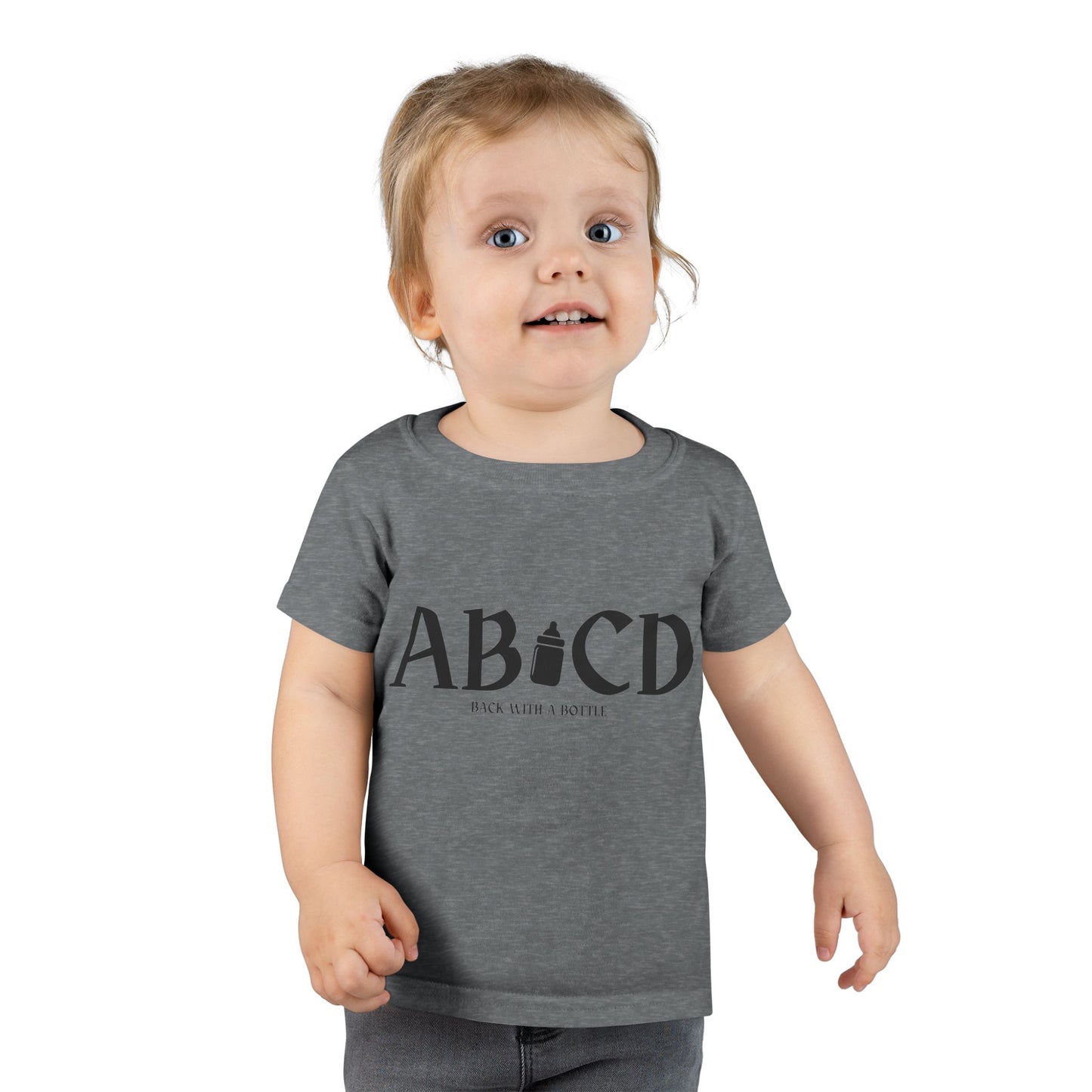 Toddler T-Shirt - "ABCD Back with a Bottle"