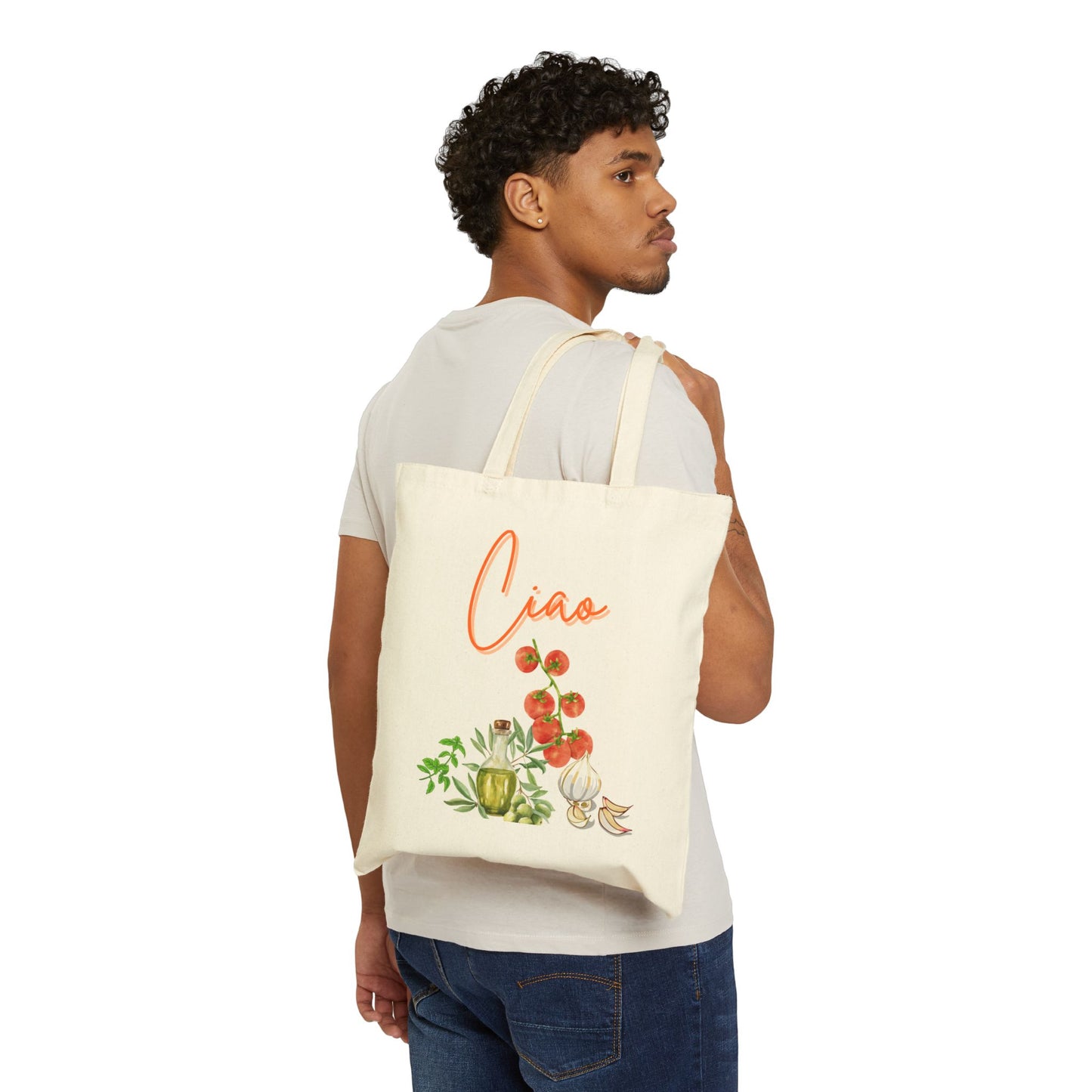 Ciao Cotton Canvas Tote Bag