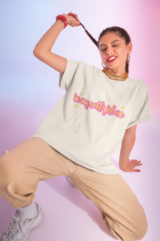 Women's Boxy Tee - 'In My Soft Girl Era' Casual Top