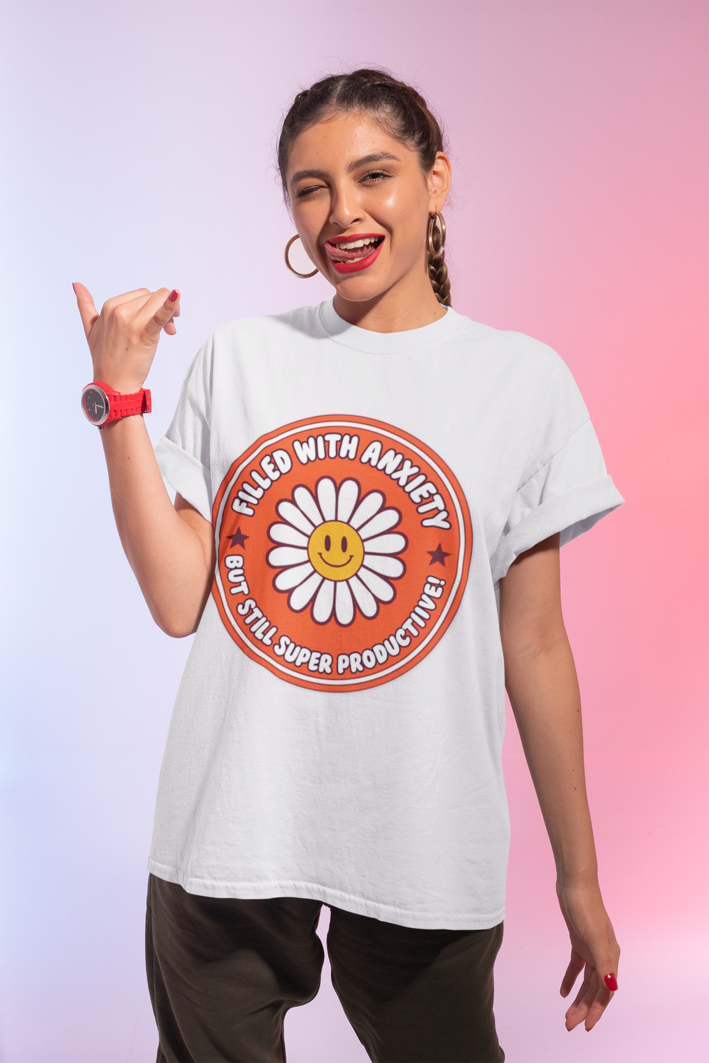 Filled with Anxiety Funny Unisex Ultra Cotton Tee - Motivational Humor Shirt