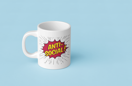 Color Morphing Mug -"Anti-Social"