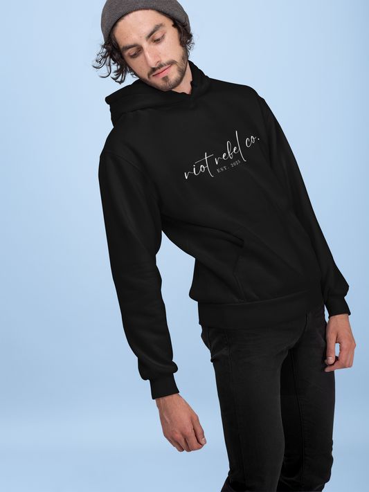 Hooded Sweatshirt Riot Rebel Brand Label Unisex Heavy Blend