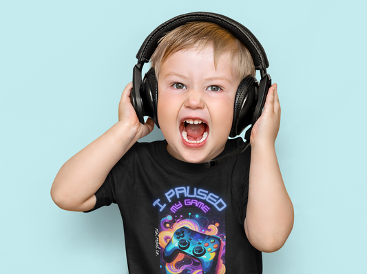Kids Gaming Tee - I Paused My Game For This
