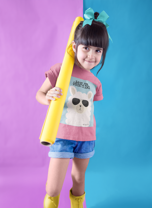 Youth Midweight Tee - Save the Drama for Your Llama