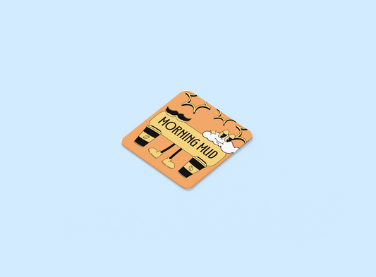 Morning Mud Cork Back Coaster