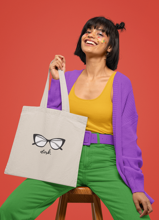 Dork Glasses Cotton Canvas Tote Bag
