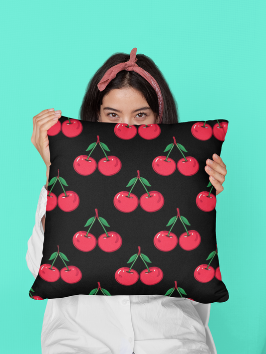Cherry Pattern Square Pillow