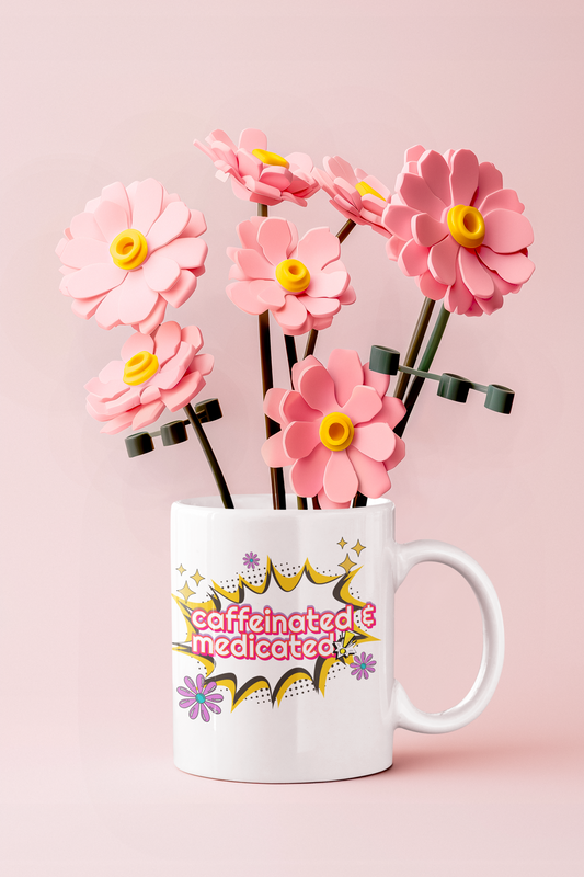 Caffeinated & Medicated Ceramic Mug