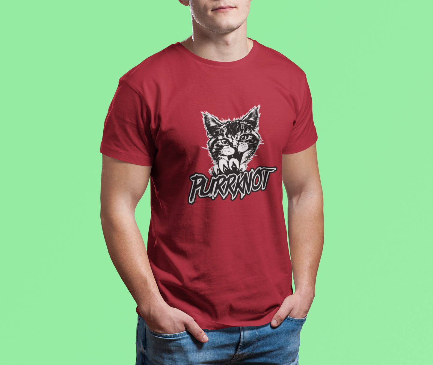 "PURRRKNOT" Graphic Tee