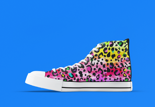 Rainbow Leopard Sneakers