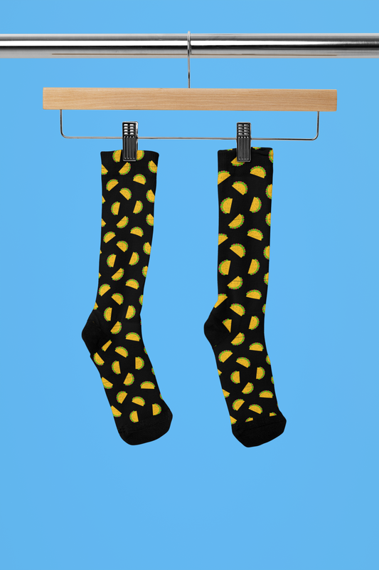 Taco Patterned Socks