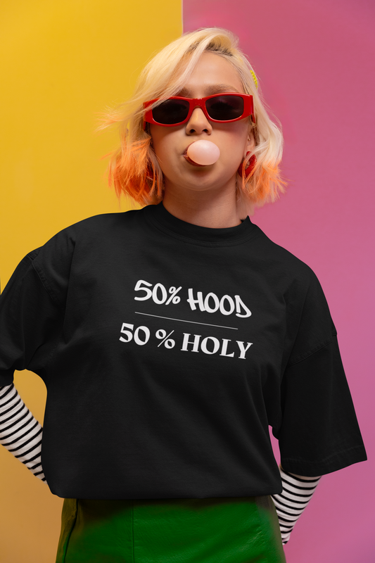 50% Hood 50% Holy Unisex Classic Tee