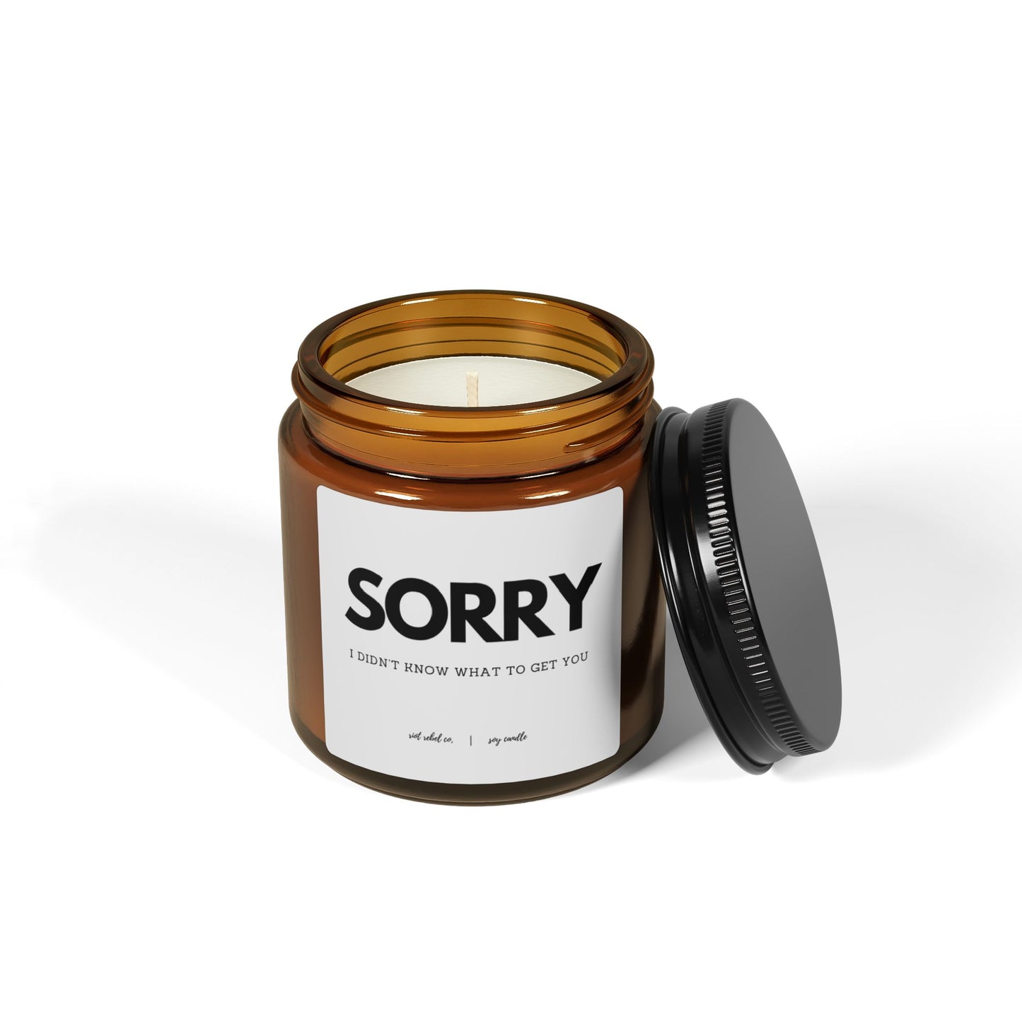 "Sorry, I Didn't Know What to Get You" Scented Soy Candle