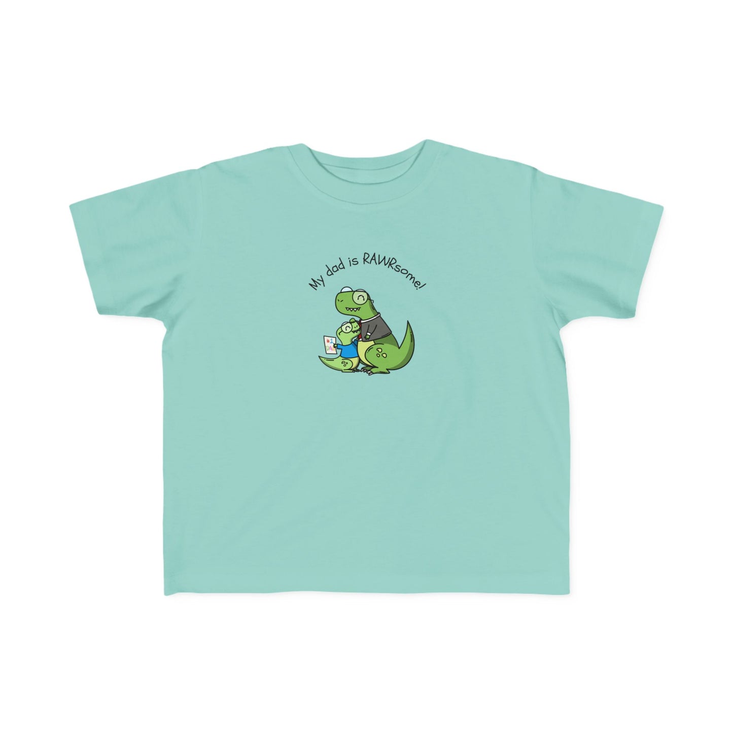 Toddler Tee Dinosaur 'My Dad is Rawrsome' Graphic Shirt