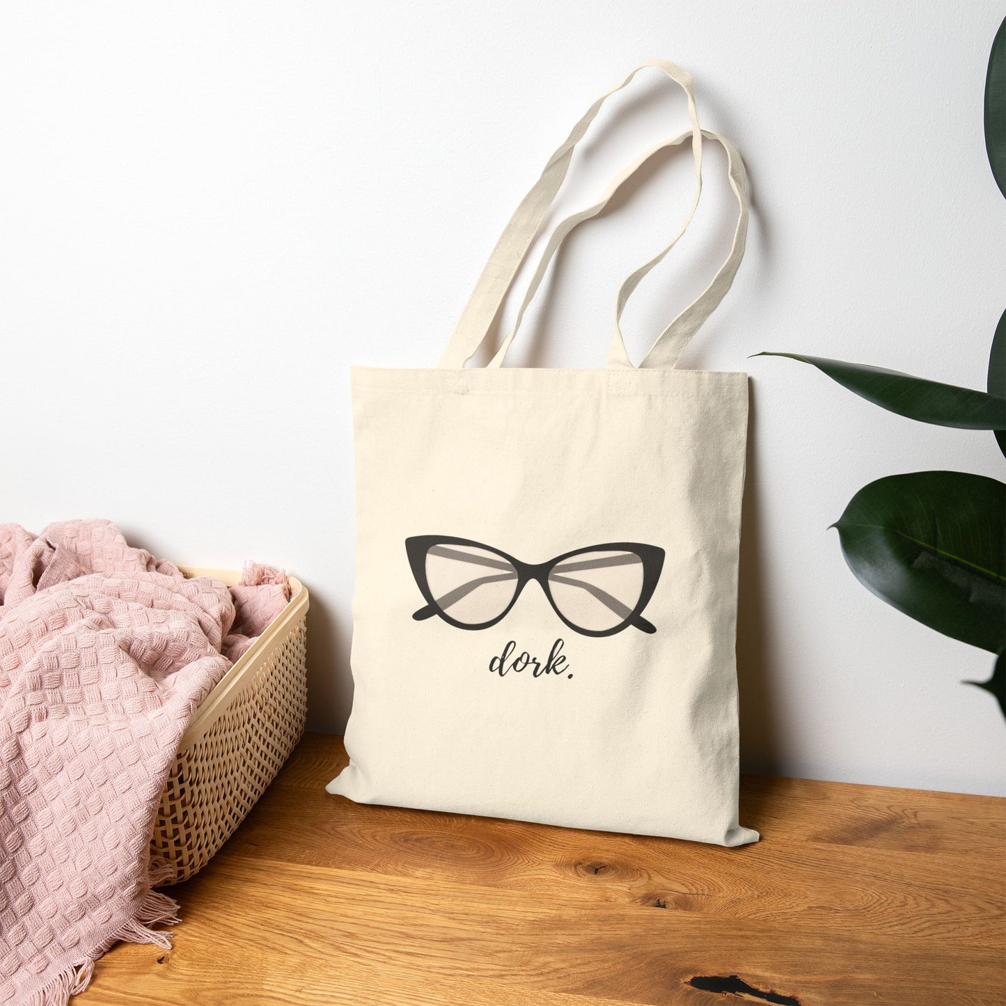 Dork Glasses Cotton Canvas Tote Bag