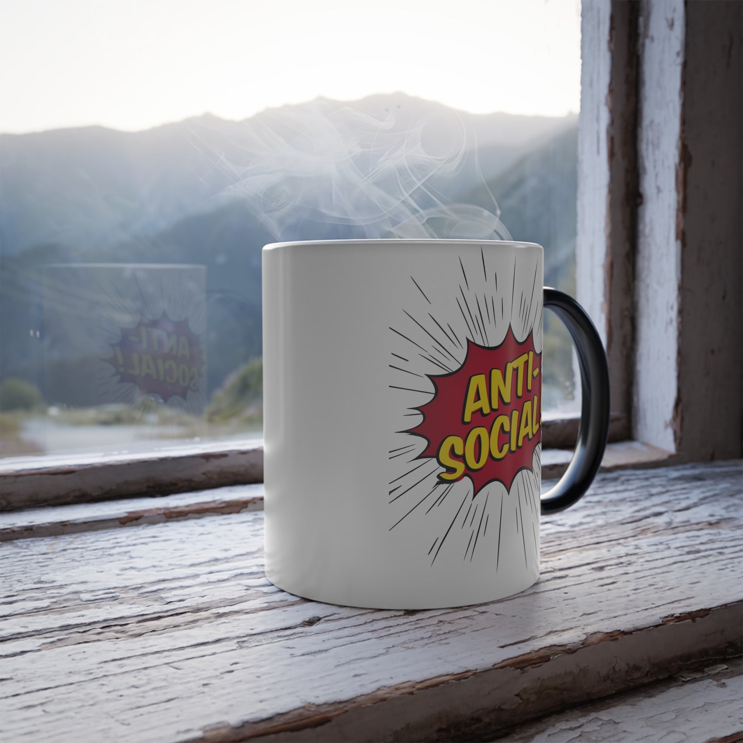 Color Morphing Mug -"Anti-Social"