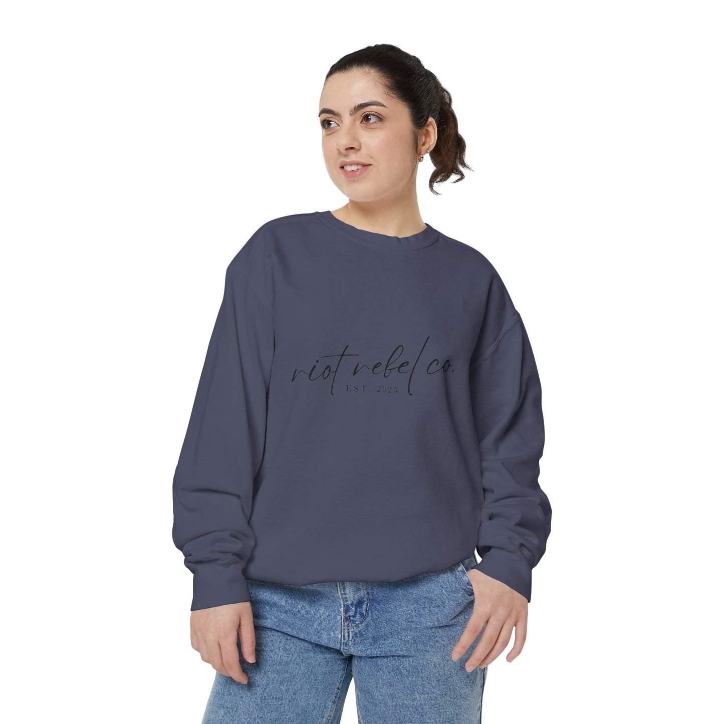 Unisex Garment-Dyed Sweatshirt - Riot Rebel Co. 2025 Edition