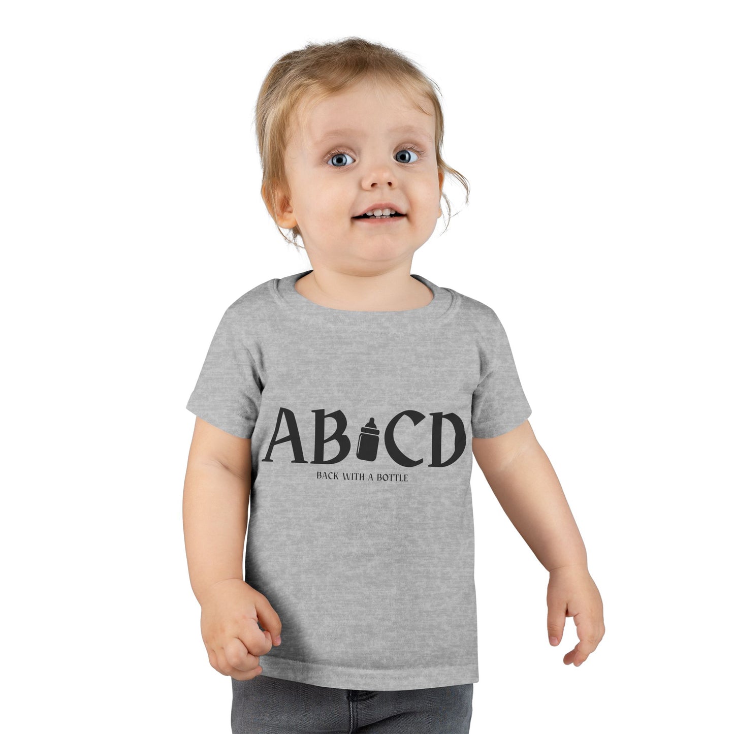 Toddler T-Shirt - "ABCD Back with a Bottle"