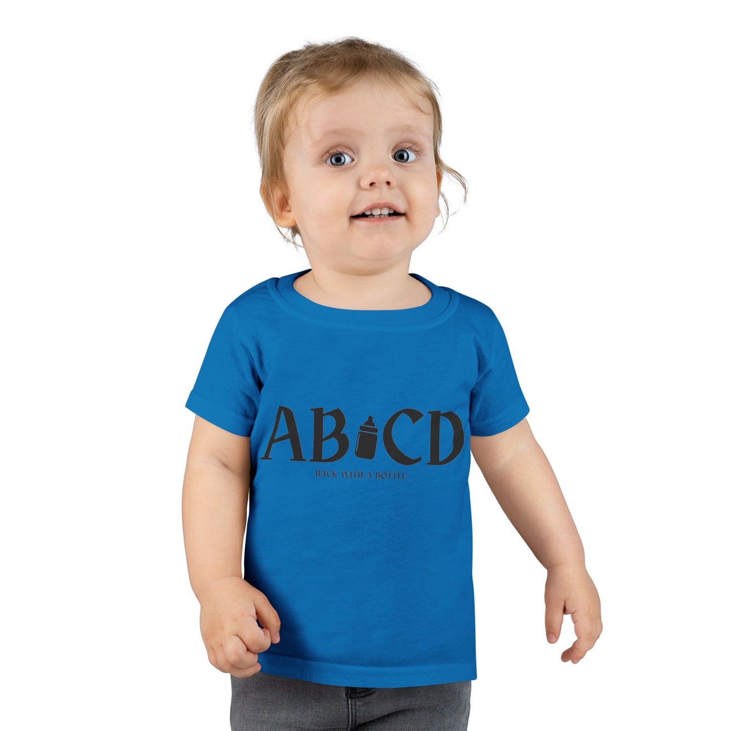 Toddler T-Shirt - "ABCD Back with a Bottle"