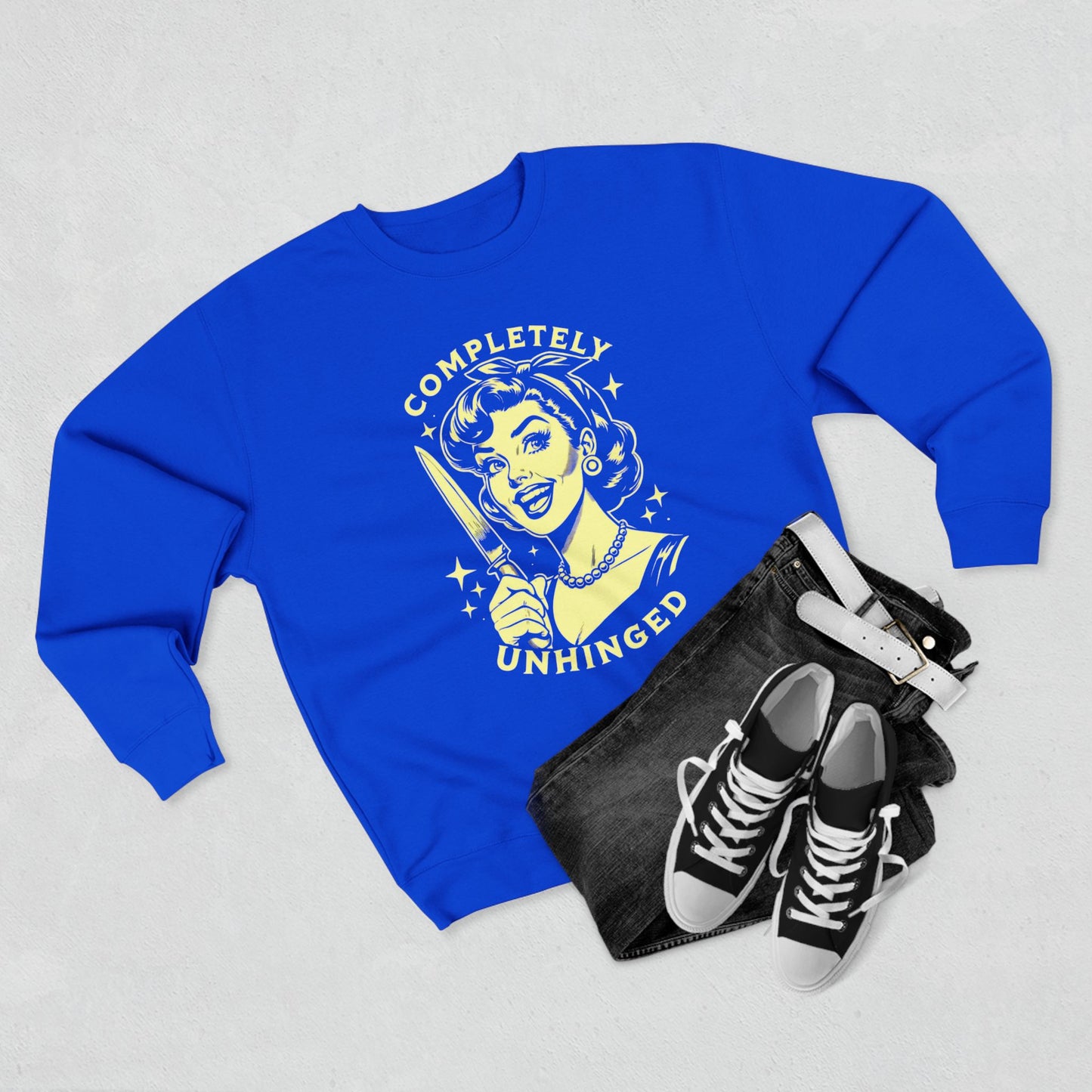 Completely Unhinged Unisex Crewneck Sweatshirt