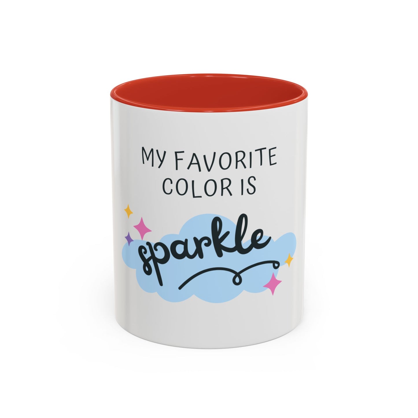 "My Favorite Color is Sparkle" Coffee Mug - Funny Cup for Glitter Lovers