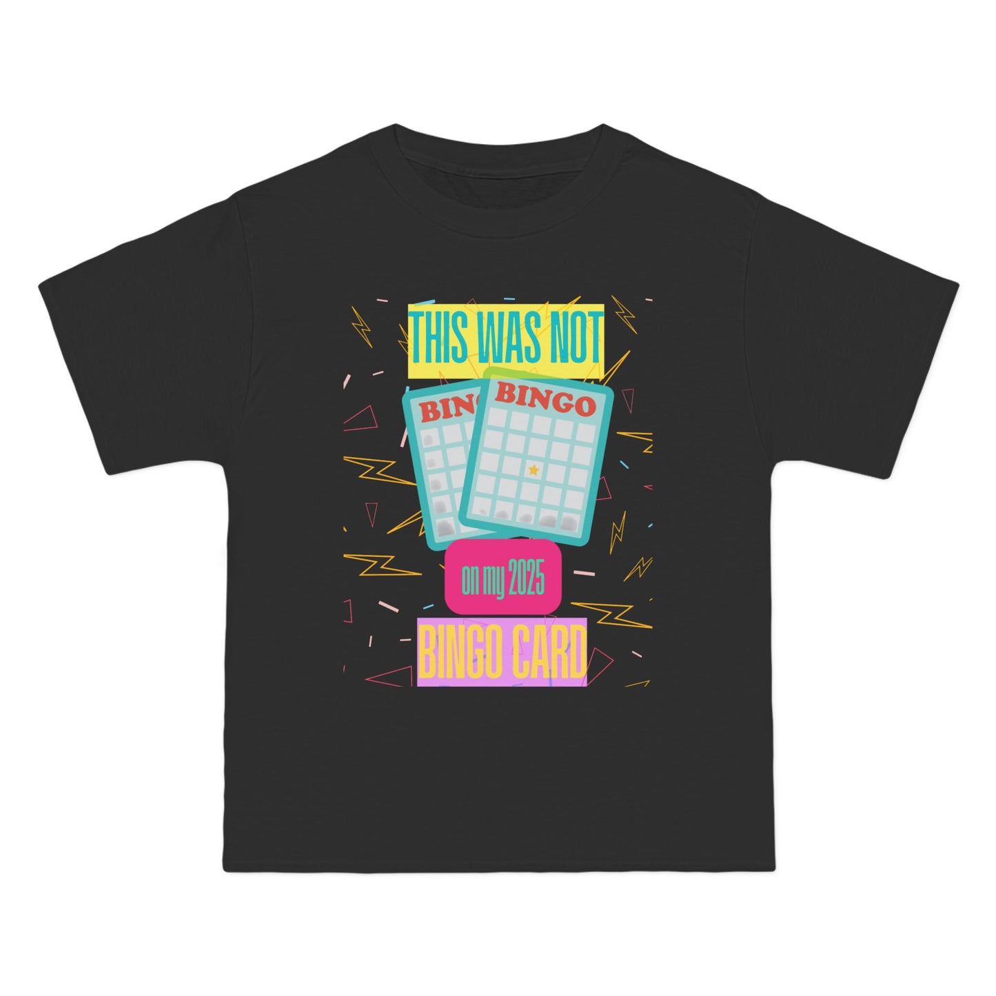 Retro Bingo T-Shirt - 'This Was Not on My 2025 Bingo Card'