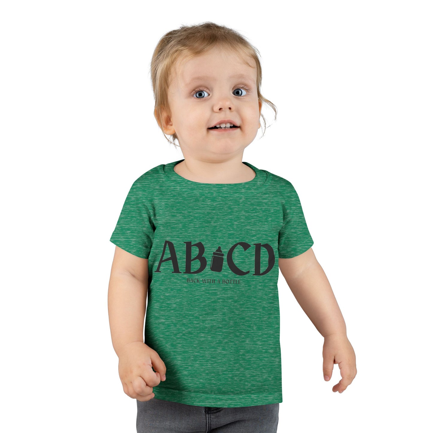 Toddler T-Shirt - "ABCD Back with a Bottle"