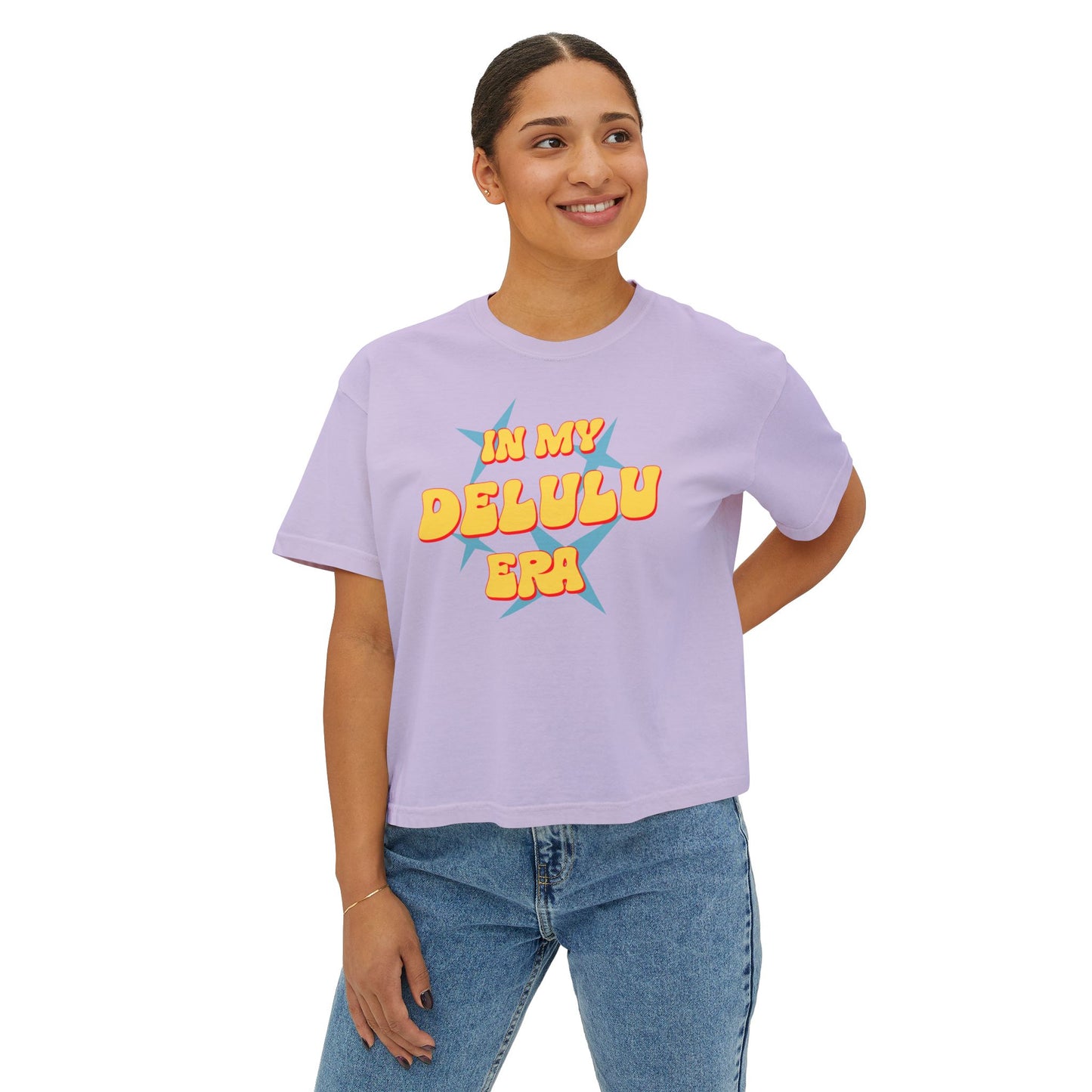 Boxy Tee - Quirky Women's In My Delulu Era Shirt