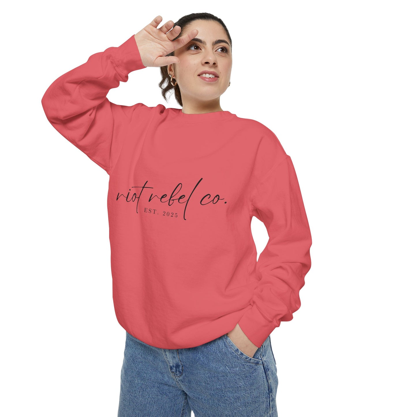 Unisex Garment-Dyed Sweatshirt - Riot Rebel Co. 2025 Edition