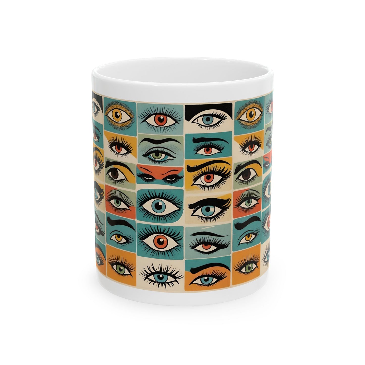 Artistic Eye Pattern Ceramic Mug